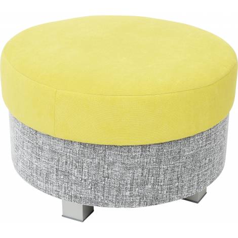 Puf rotund mare gri-verde Moje Bambino