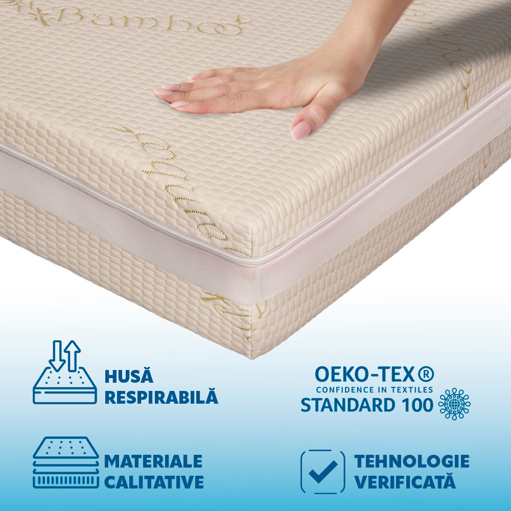 Saltea Ortopedica Bio Bambus 110x190 cm Ortopedicus - imagine 7
