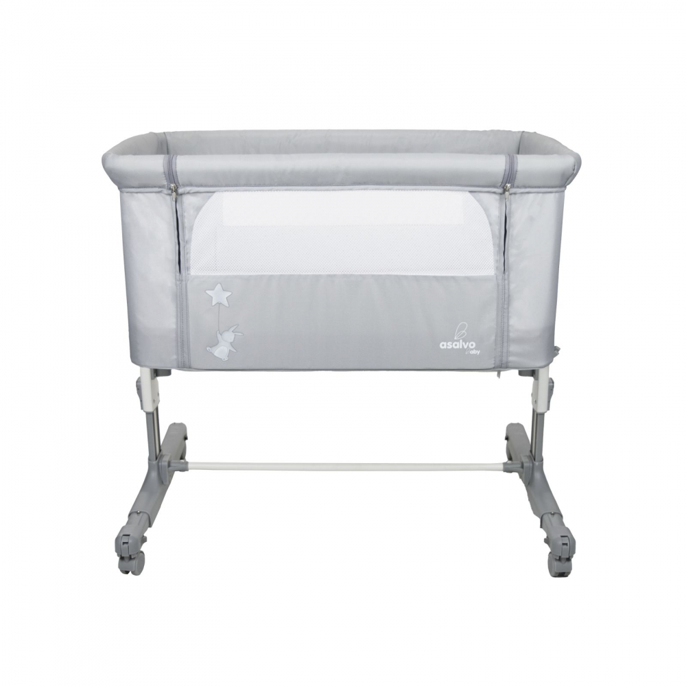 Patut Co-Sleeper Asalvo Calm Gri, 5 Nivele - imagine 3