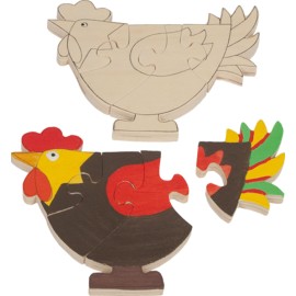 Puzzle Decorat Animale Beleduc | Creativitate - imagine 3