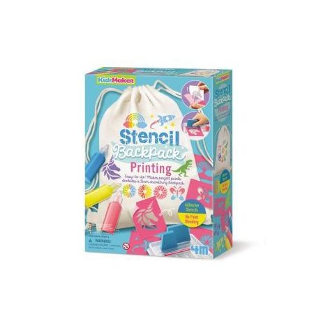 4M Set Imprimare Textile cu Sabloane Creativ