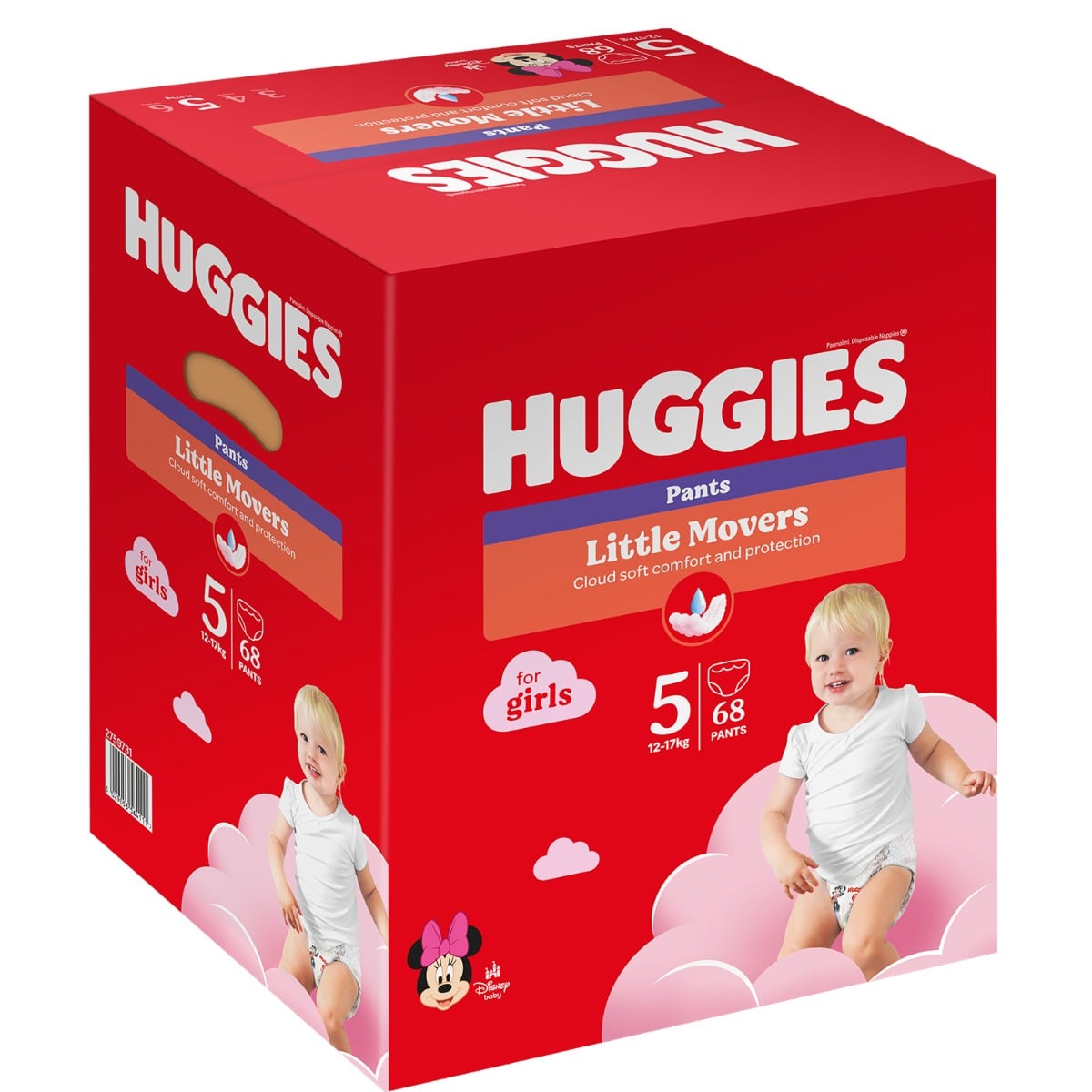 Scutece Huggies Pants Girls 5, 12-17kg, 68 buc
