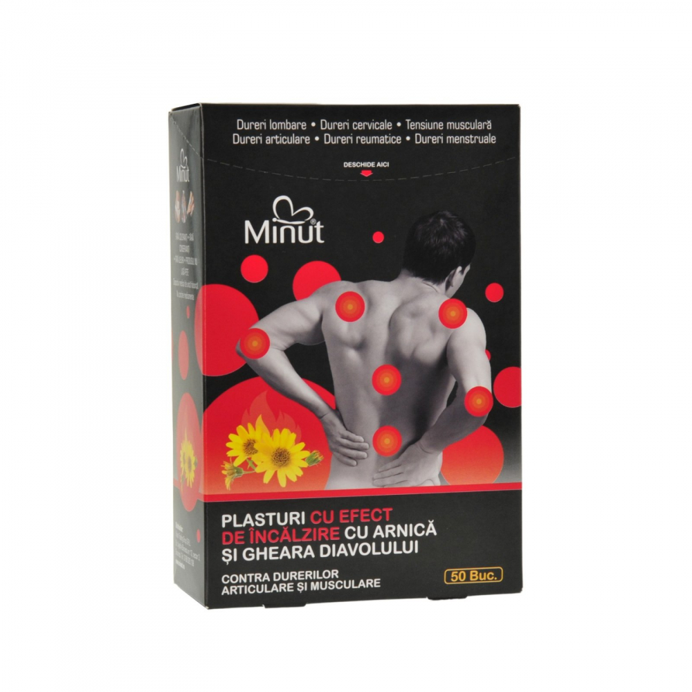 Plasture Incalzire Minut cu Arnica si Gheara Diavolului