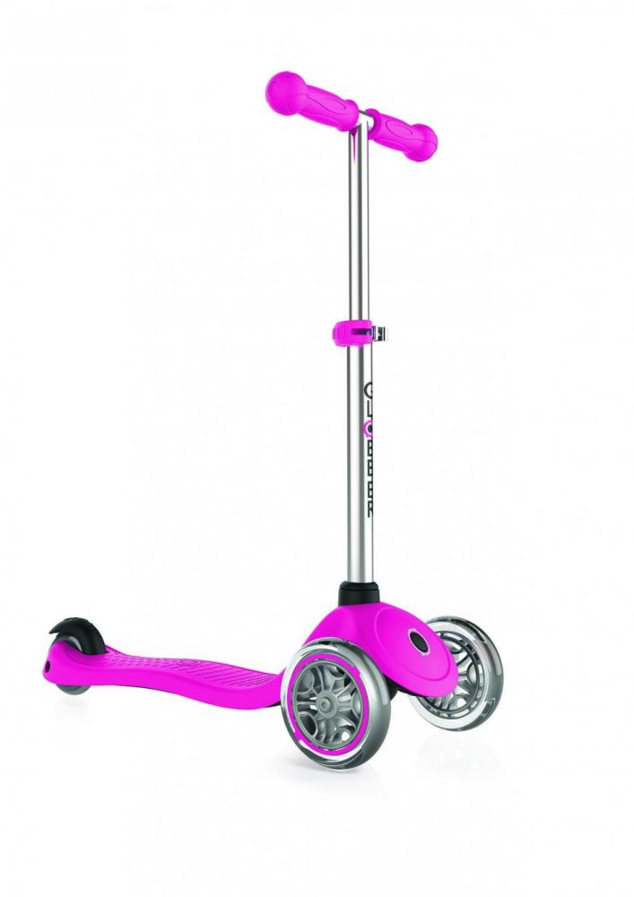 Trotineta Primo V2 Lights Globber Roz, 3 Roti LED - imagine 9