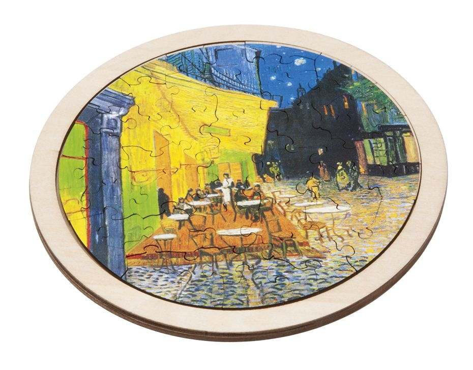 Puzzle Fridolin Cafe de Nuit Van Gogh, Lemn