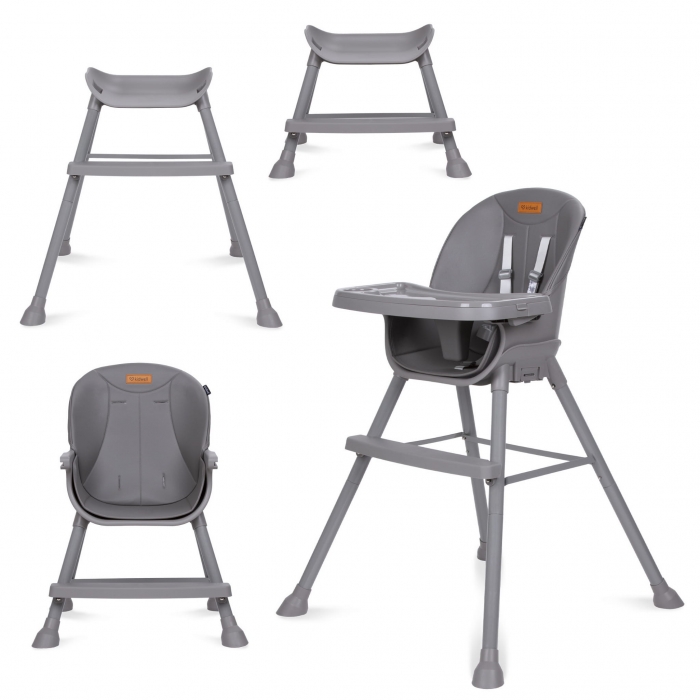 Scaun de masă 4 în 1 Kidwell Eatan Gray - imagine 2