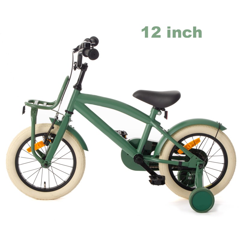 Procart Verde 12" - Bicicleta Copii cu Roti Ajutatoare