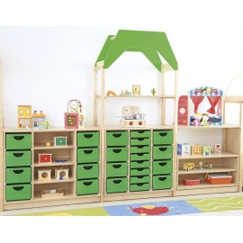 Cutie Depozitare Lemn Fag Verde Moje Bambino - imagine 4