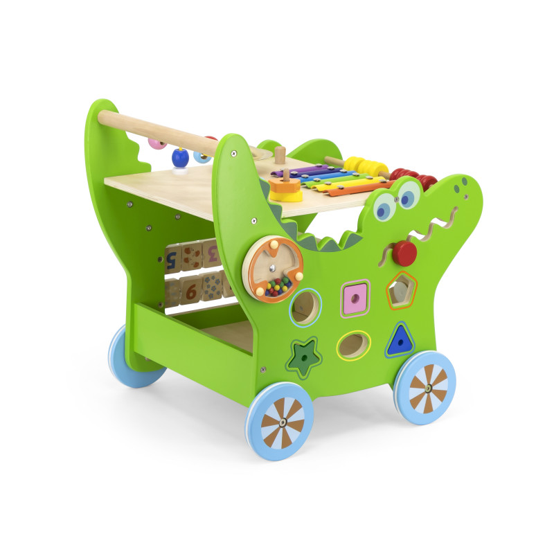 Antemergător Viga Crocodil cu Activități Educativ - imagine 5