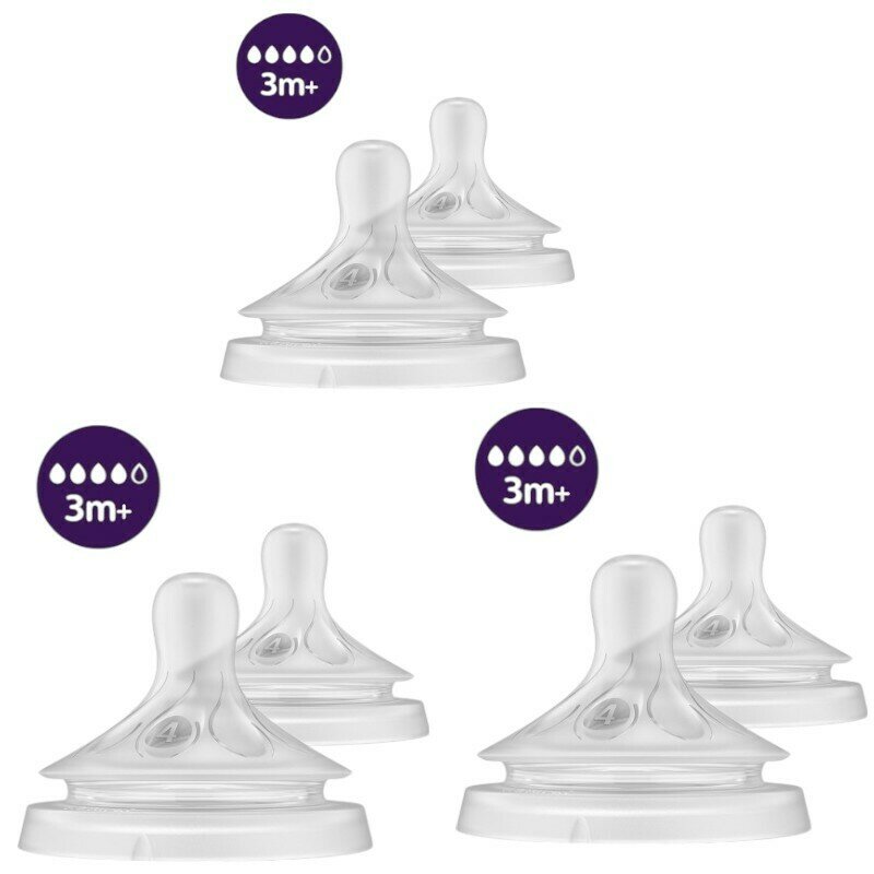 Set 6 Tetine Philips Avent Natural Response 3m+