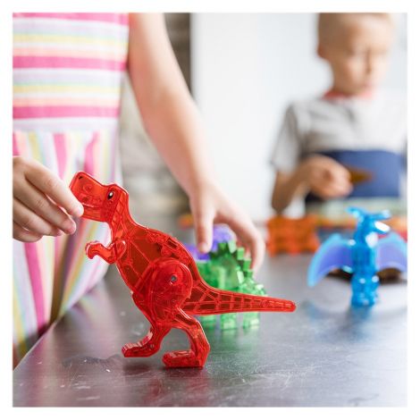 Magna Tiles Dino World - Set Educativ Magnetic - imagine 4