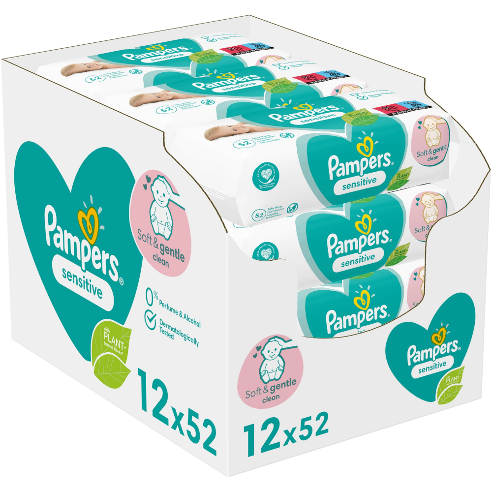 Servetele Pampers Sensitive 624buc - imagine 9
