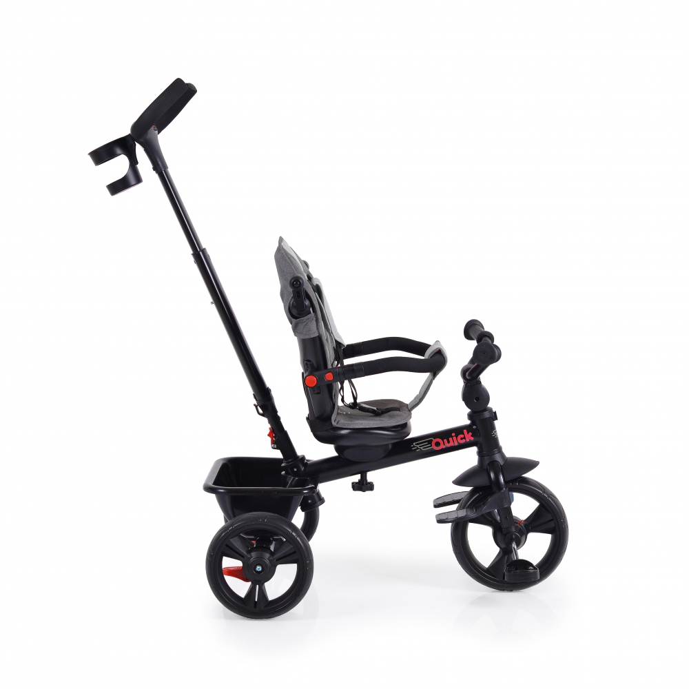 Tricicleta Byox Quick Gri, Sezut Reversibil, Pliabil - imagine 9