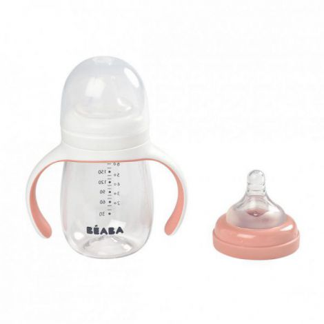 Biberon Invatare 2in1 Beaba Roz, 210ml - imagine 4