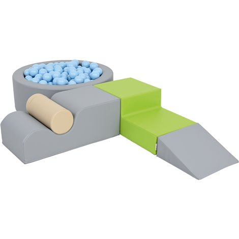 Set Motricitate Blue Moje Bambino Piscină Bile