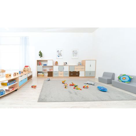 Dulap Quadro L Artar/Alb - 6 compartimente Moje Bambino - imagine 4