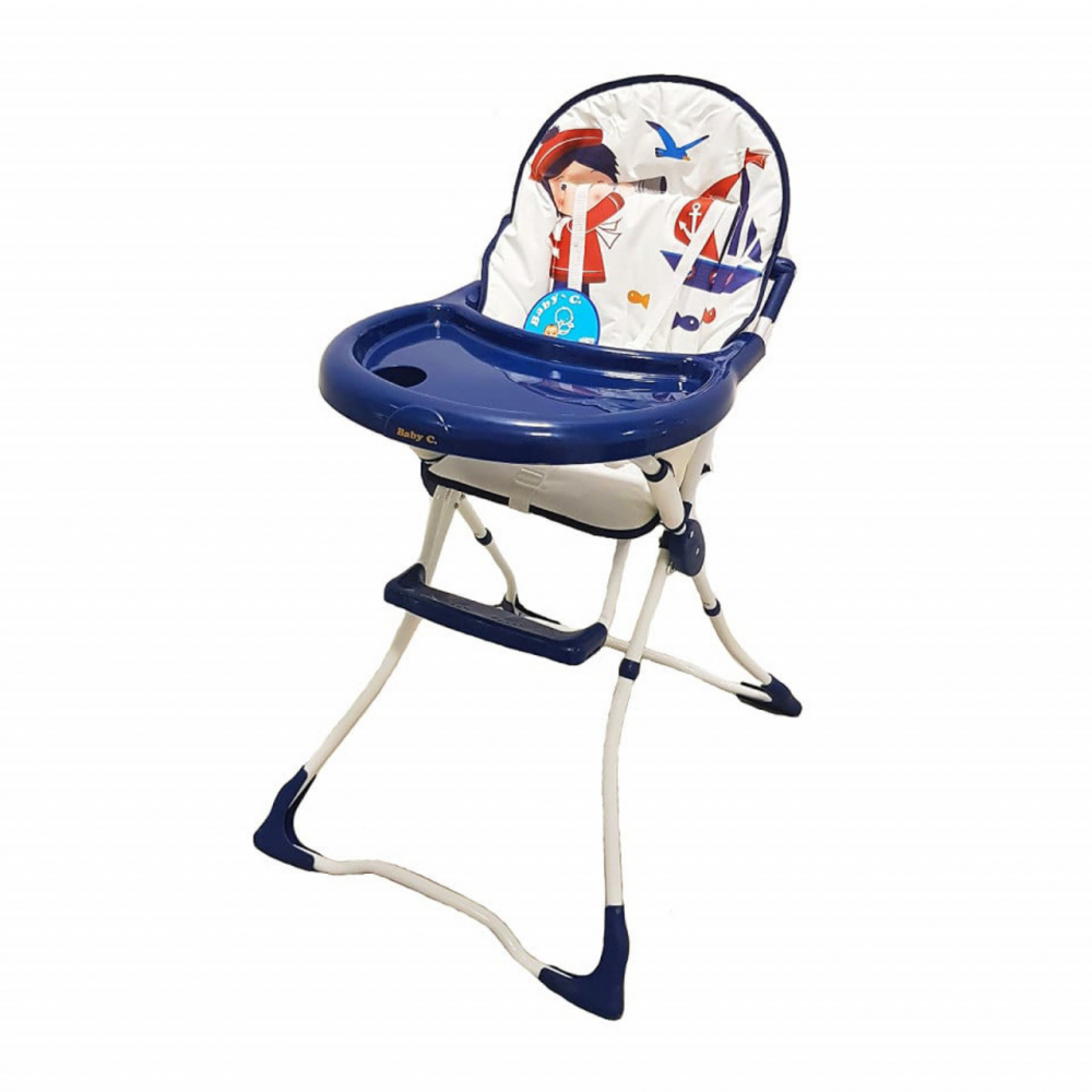 Scaun masa Baby Care CH Pliabil cu Centură Siguranță