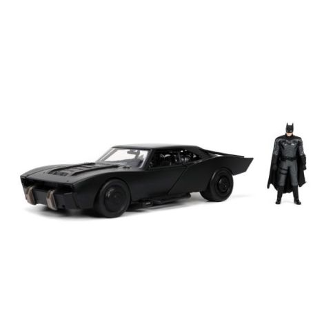 Jada Batmobile 1:24 Metal, Usi și Figurină - imagine 3