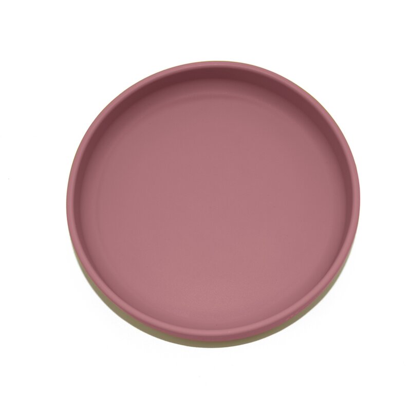 Farfurie silicon PetiteMars cu ventuza, Roz - imagine 2