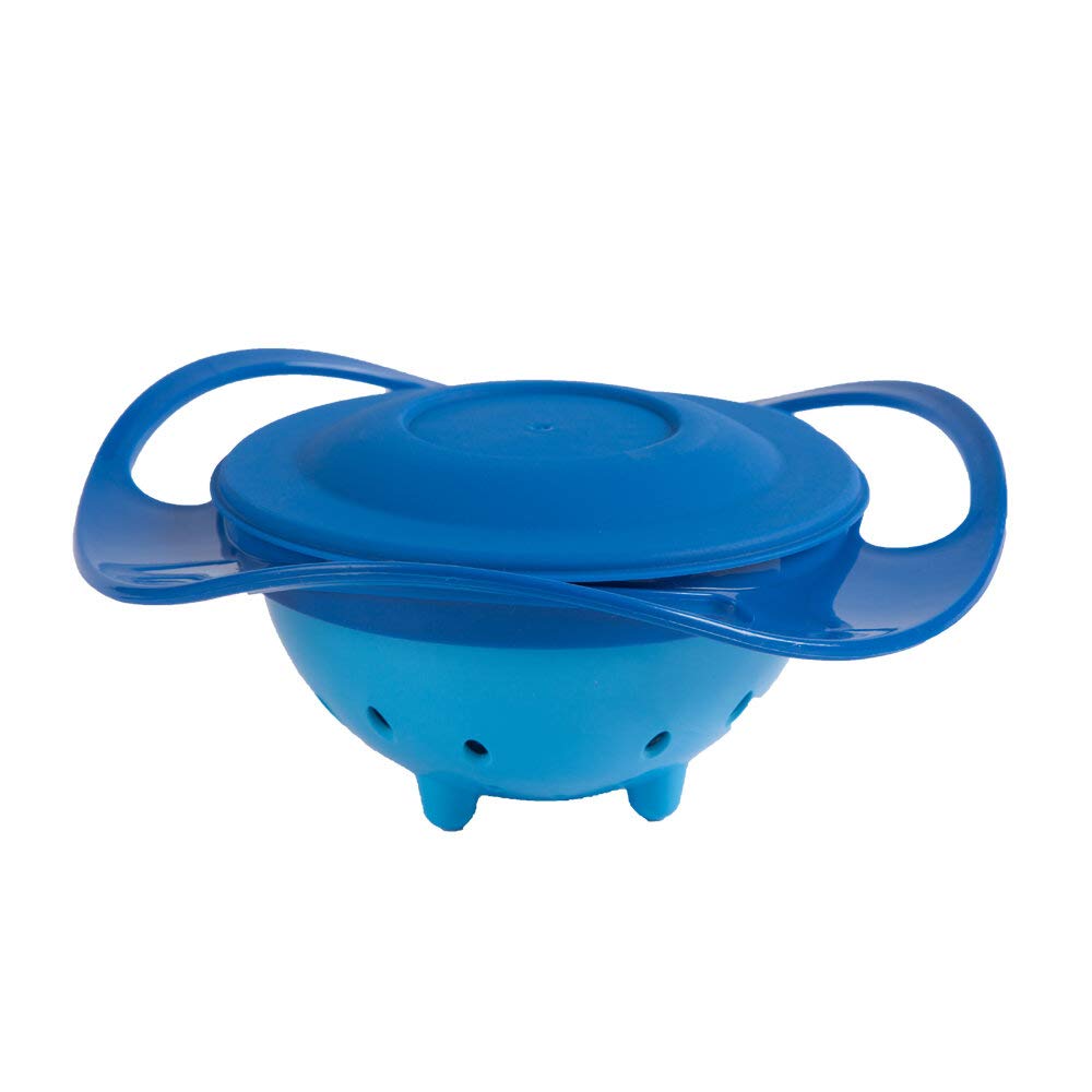 Amazing Bowl Blue Bol Rotativ 360° Babyjem - imagine 4