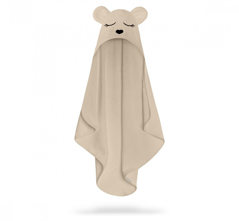 Prosop Bambus cu Glugă BabySteps Teddy Beige - imagine 6