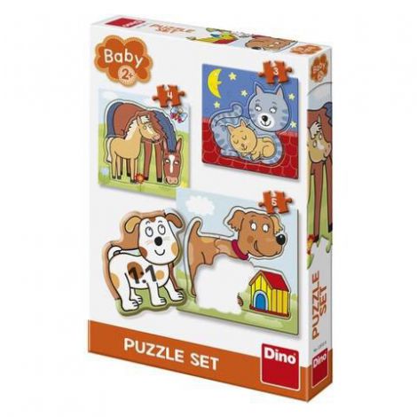 Baby Puzzle Animalute Jucause Dinotoys 2-4 Ani - imagine 4