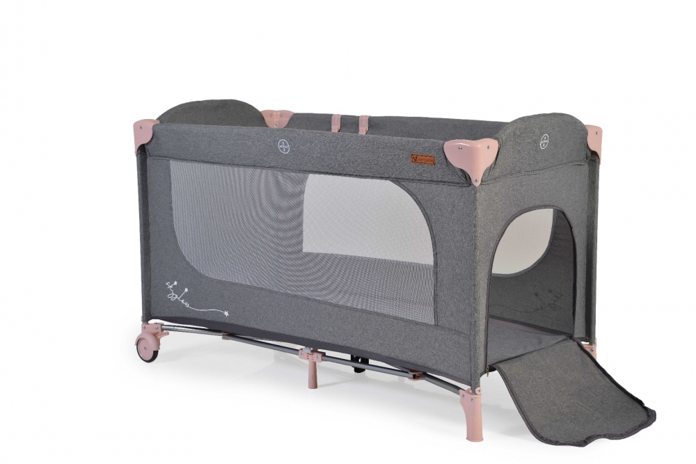 Patut pliabil Cangaroo SkyGlow Pink, 1 nivel - imagine 10