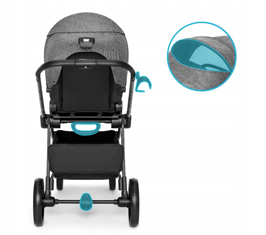Kidnort Isbjorn Grey - Carucior Reversibil Compact