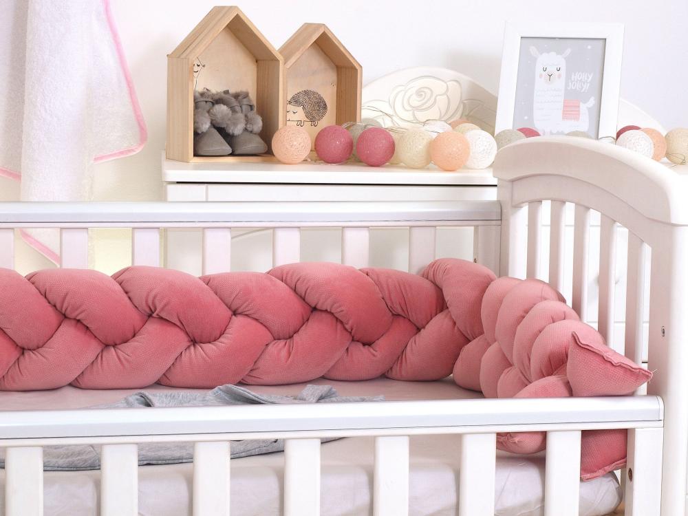 Aparatoare Pat Velvet Roz Pj baby | Siguranță și Confort - imagine 3
