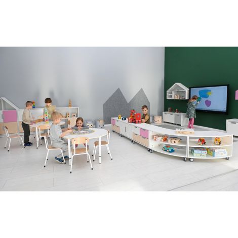 Dulap curbat Quadro S Alb Moje Bambino - imagine 8