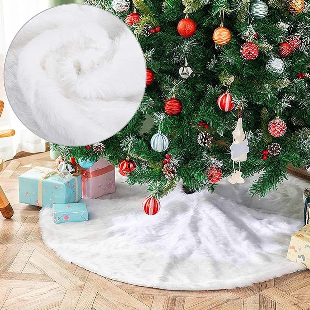 Fusta Brad Procart Albă 120cm | Aspect Zăpadă