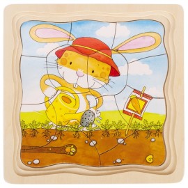 Puzzle Stratificat Grădina Iepurașilor Goki - imagine 3