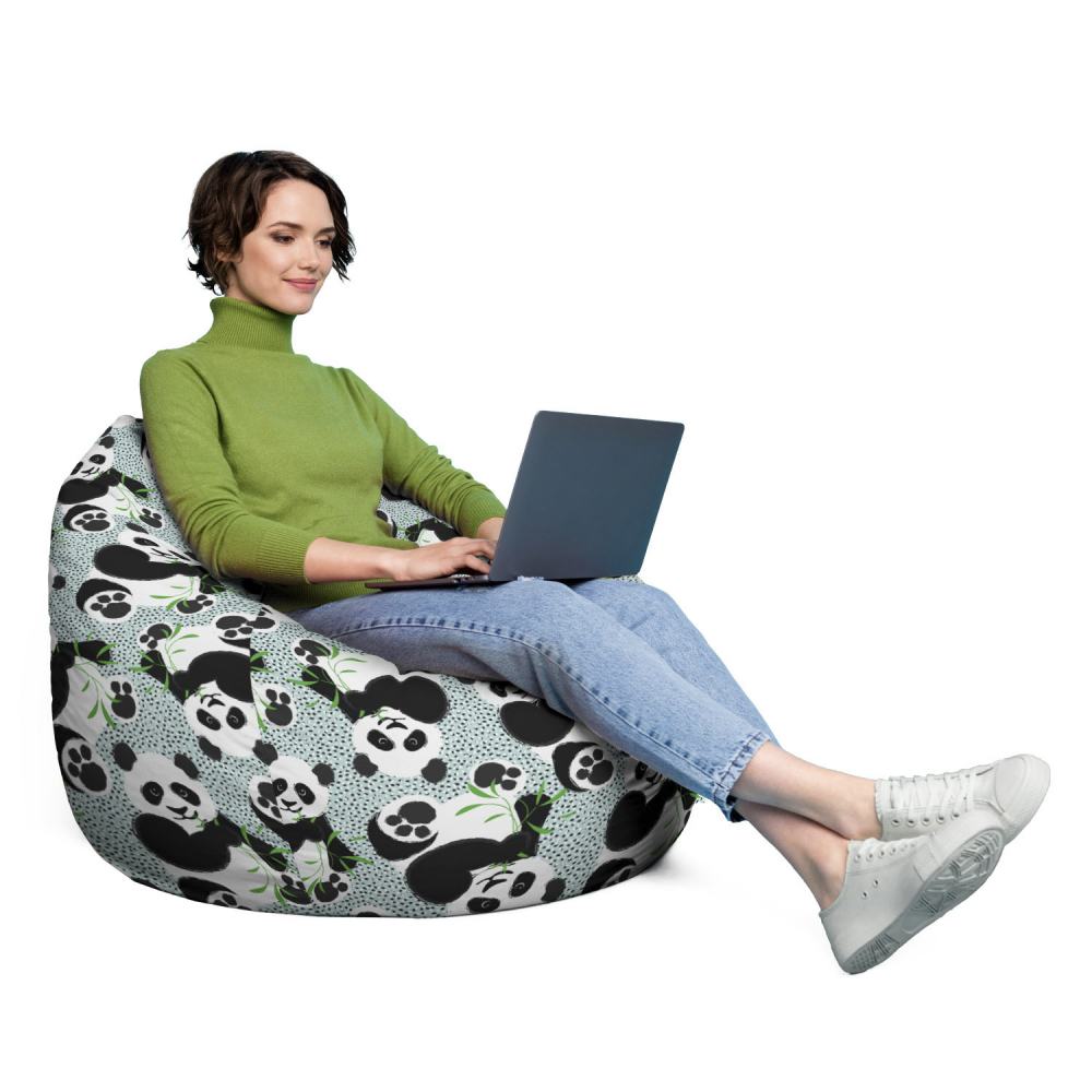 Fotoliu Puf Bean Bag Para XL Bamboo Panda Updeco - imagine 5