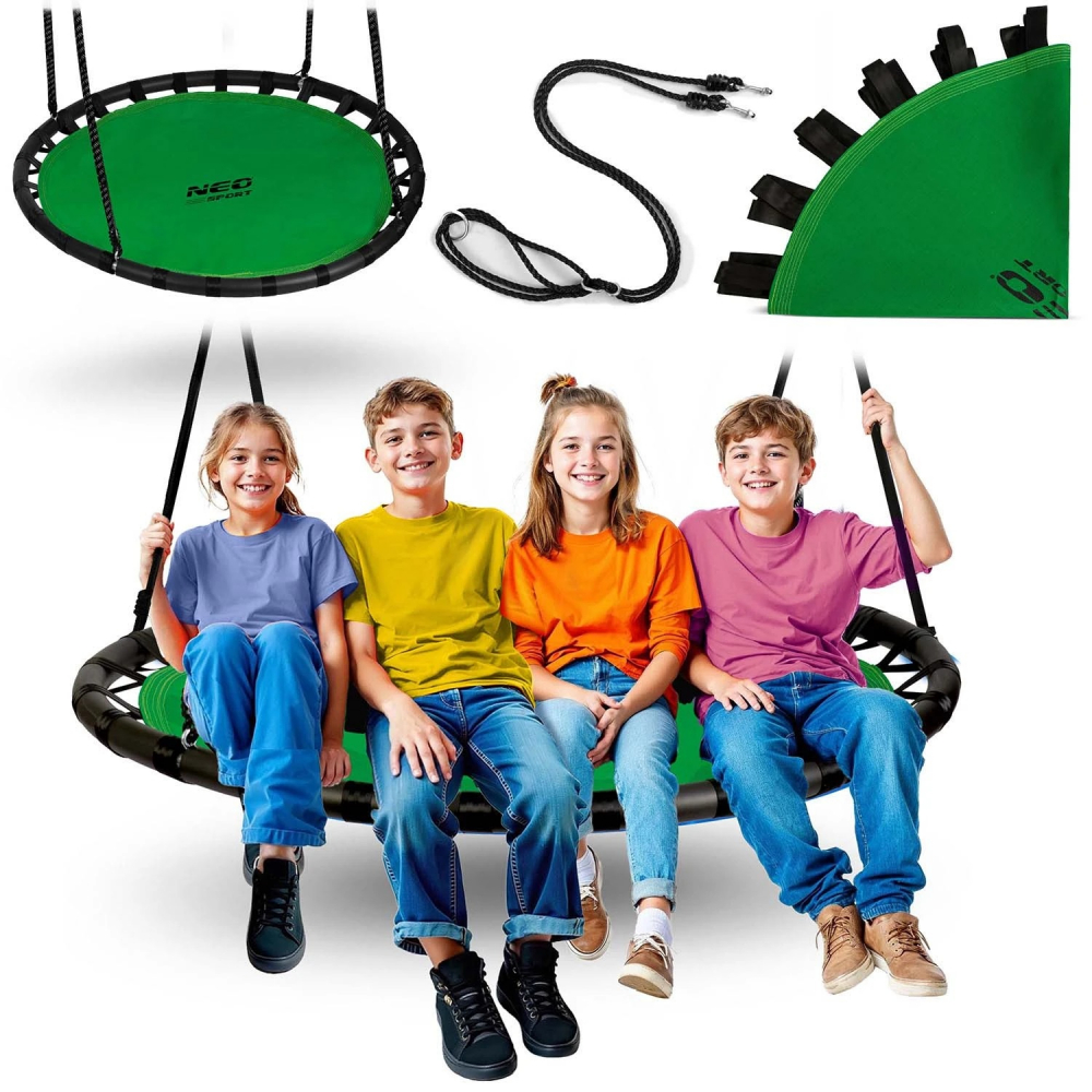 Leagan cuib Neo-Sport Swingo Verde, 120cm