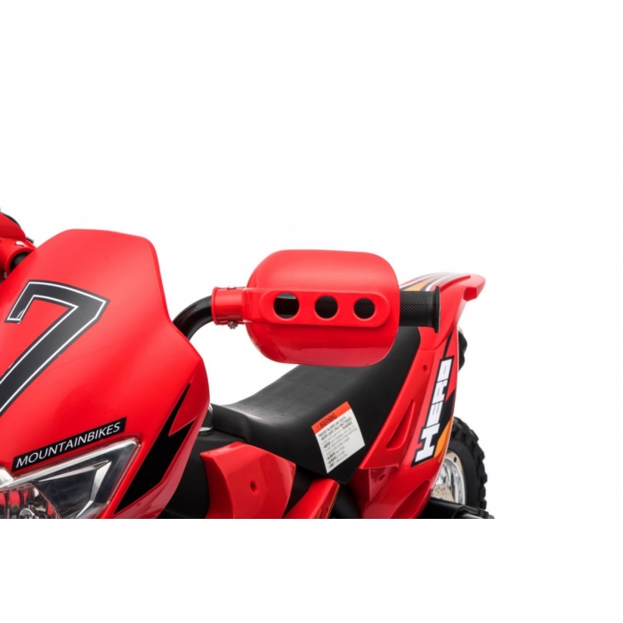 Motocicleta Electrica Ramiz Cross Rosu cu Lumini