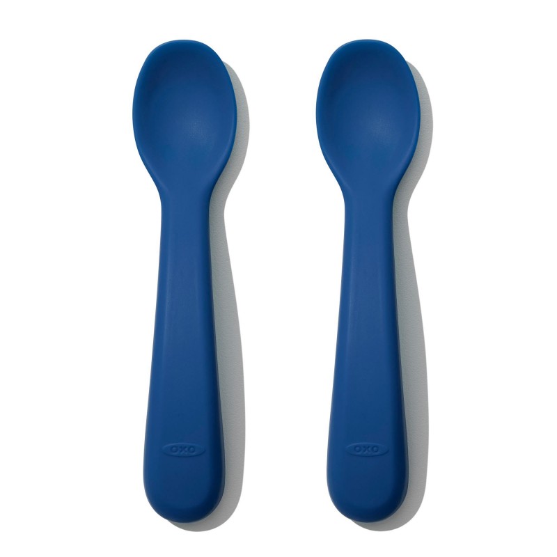 Set 2 lingurițe silicon OXO Tot, Navy - imagine 3