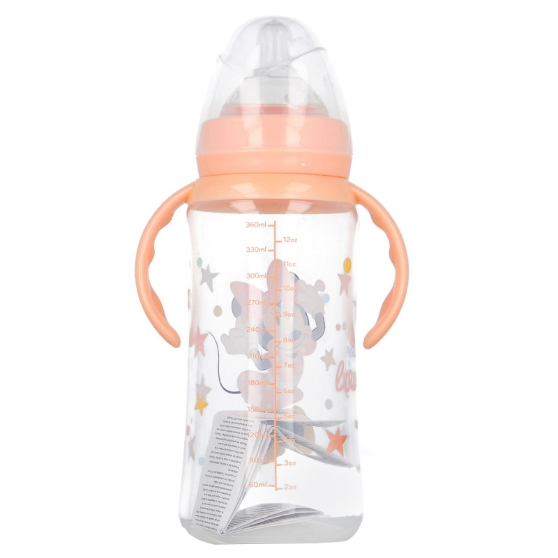 Biberon Anticolici Disney Minnie 360ml, cu Manere