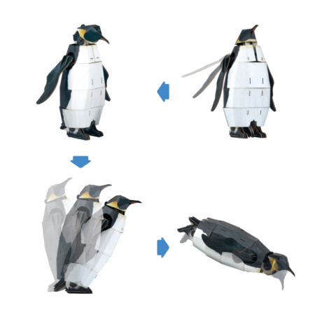 Puzzle 3D Pinguin Imperial Deluxe | Mieredu - imagine 6