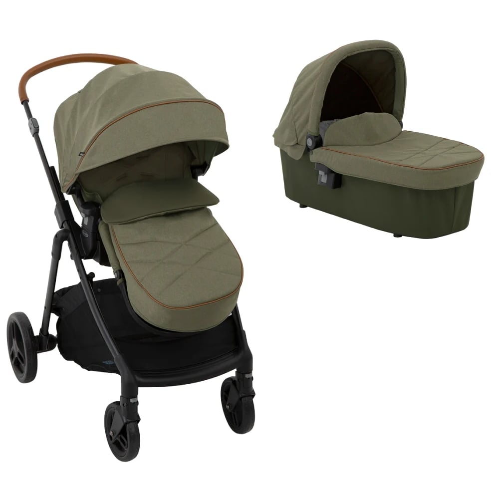 Carucior Graco Near2Me Khaki 2in1, Reglabil pe Înălțime