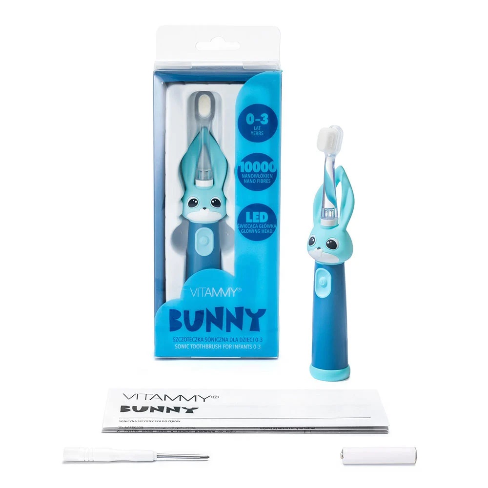 Periuță Electrică Vitammy Bunny Blue 0-3 Ani - imagine 4