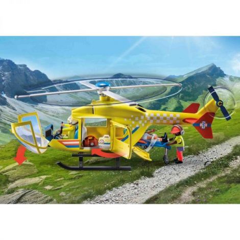 Playmobil Elicopter Salvare Galben - Jucării Copii - imagine 4