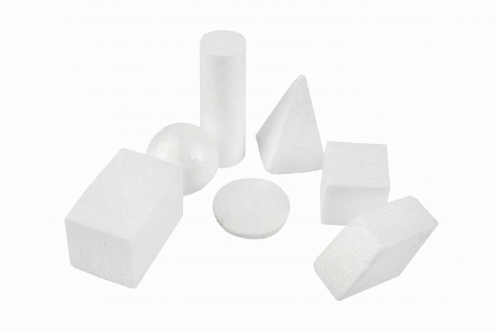 Set 7 Figurine Geometrice Polistiren Colorart