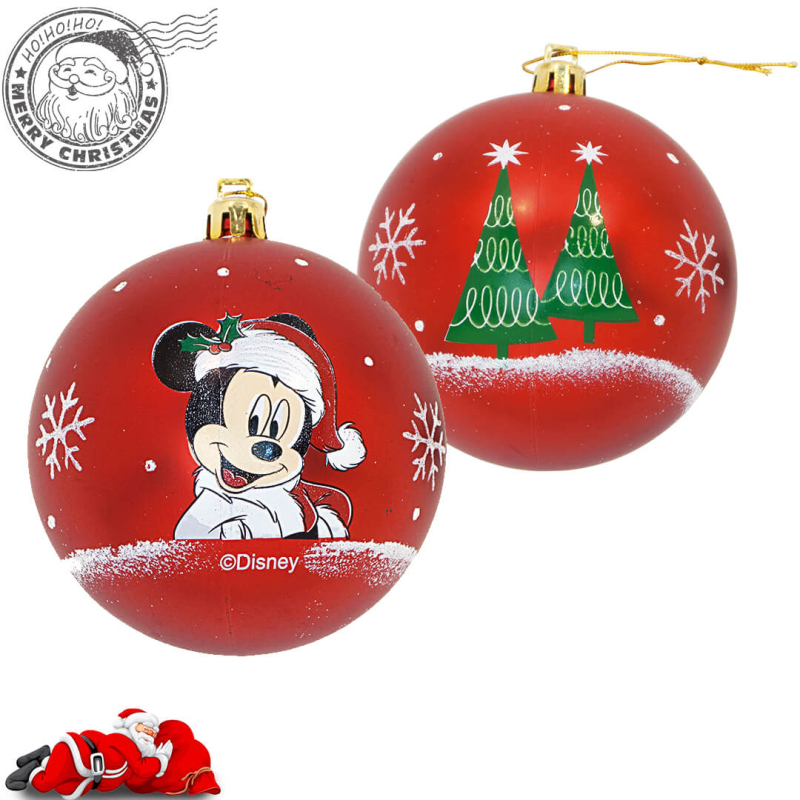 Set 6 Globuri Mickey Mouse 8 cm - imagine 2
