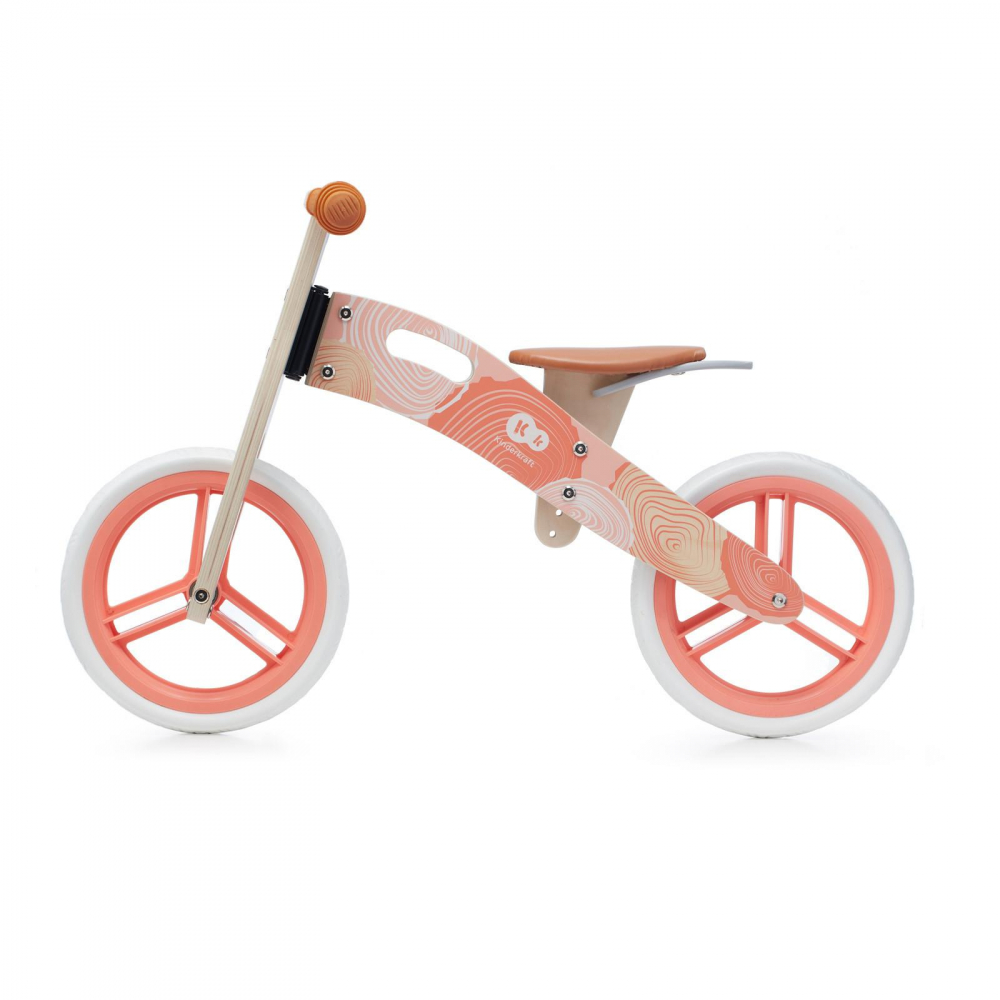 Kinderkraft Runner Coral - Bicicletă Echilibru Lemn - imagine 2