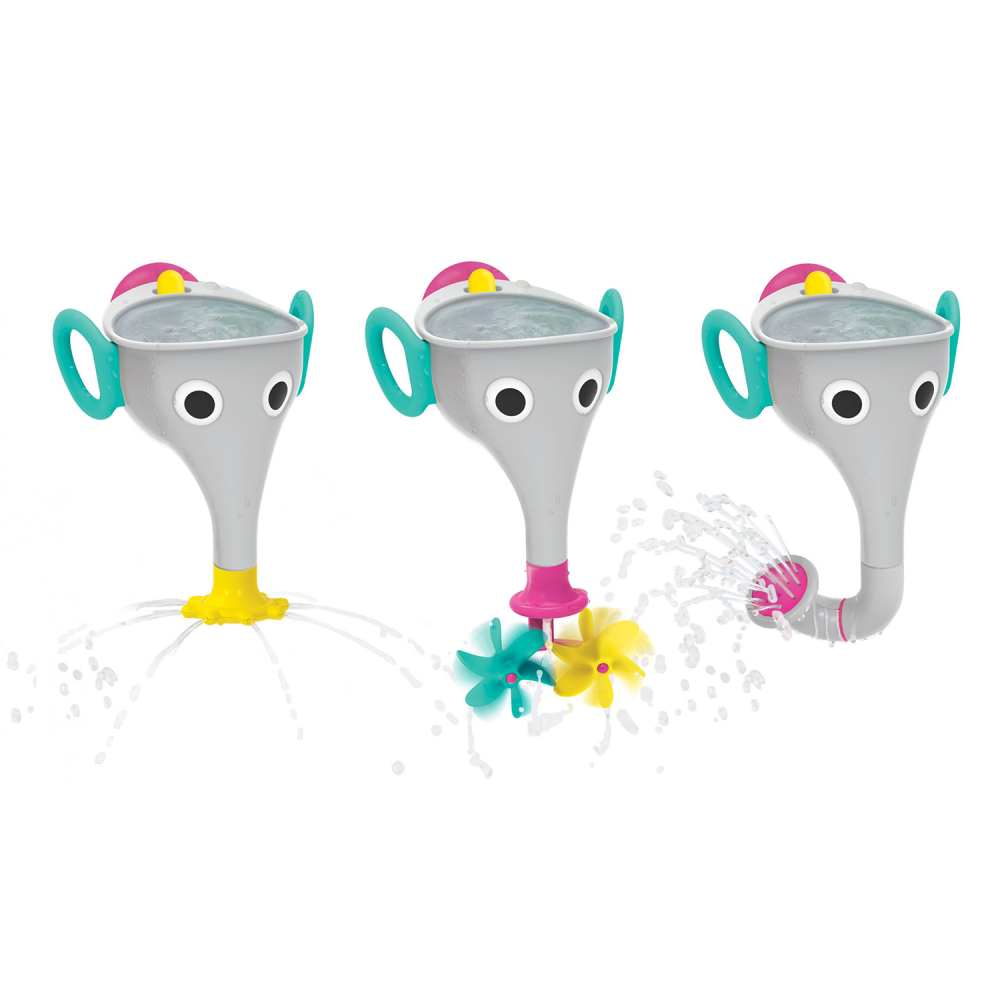 Jucarie baie Yookidoo Trompa Elefant Gri +18 luni - imagine 2