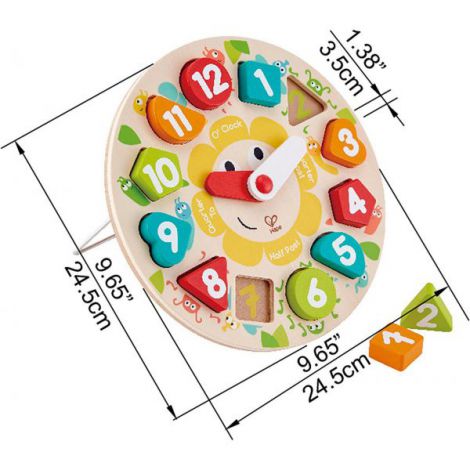 Ceas Educativ Hape E1622 - Lecție de Timp și Forme - imagine 4