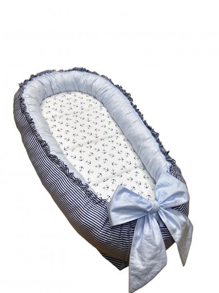 Baby Nest MyKids Ancora Blue - Confort și Siguranță - imagine 3