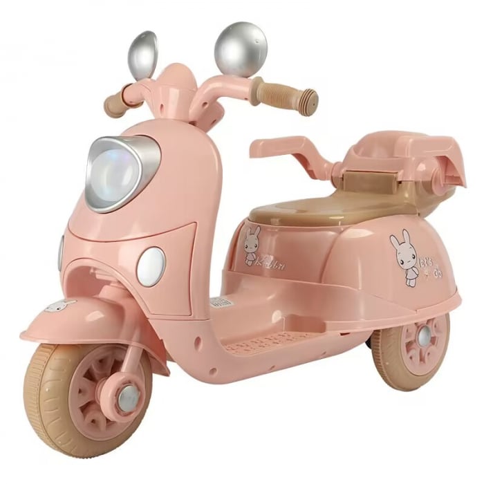Tricicleta Electrică Bunny 6V Roz Pal | Hollicy
