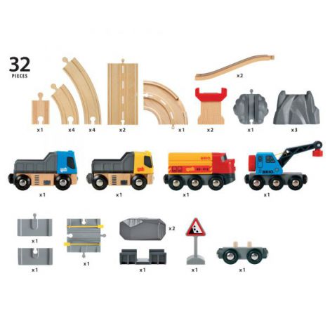 Set Şină Tren Încărcare Brio, 32 Piese - imagine 6