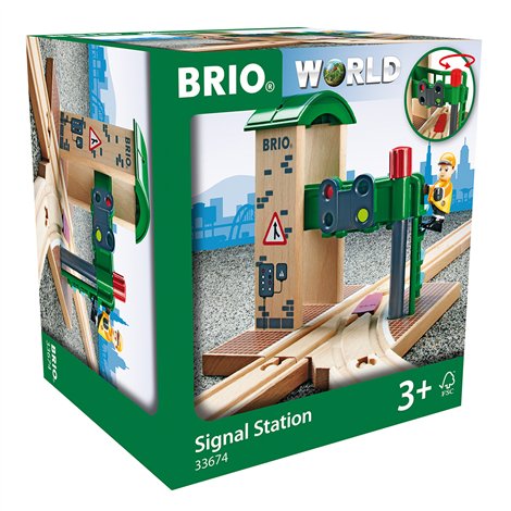 Macaz BRIO cu semafor, joc educativ 3+ ani